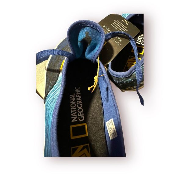 VANS National Geographic Ocean Slip On Sneakers Size 8 - Picture 7 of 8